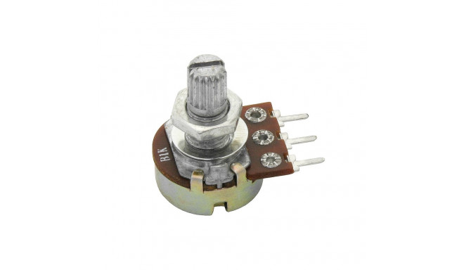 8770# Potencjometr obrotowy 100k ohm b lini l=15mm (5 tk.)