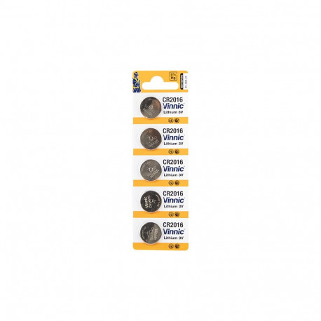 Vinnic liitiumpatarei CR2016 3V 8778# (5 tk)