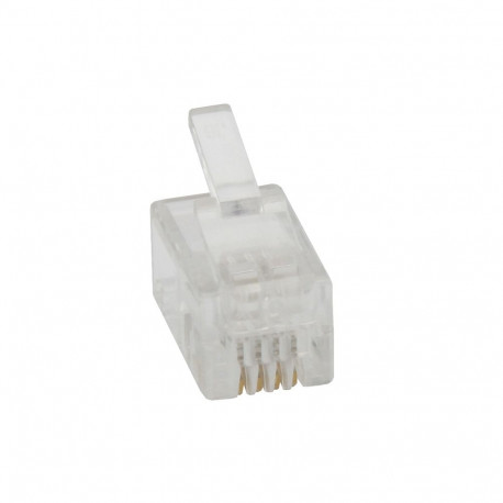 1253# Wtyk telefoniczny 4p4c (rj9) 100 pack