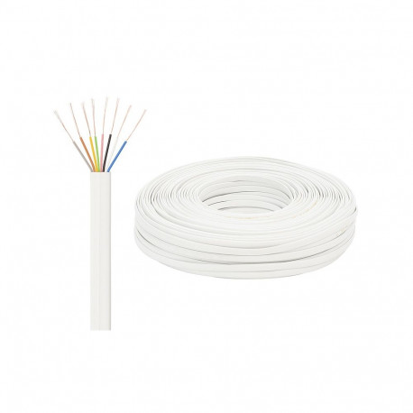 4121# lame telefonikaabel kp-8/100m valge