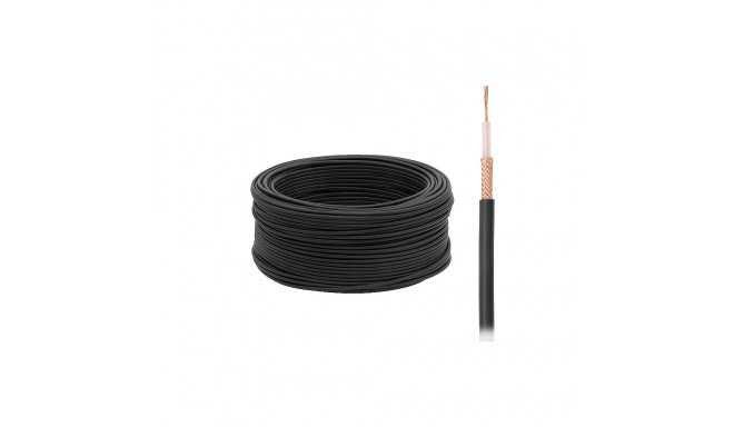 1711# przewód koaksiaalkaabel rg58 50ohm li.must rg100 (100 tk.)