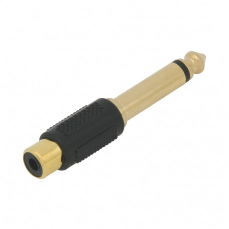 3242# adapter: 6,3 mm pistik-rca pesa kuldne (20 tk.)