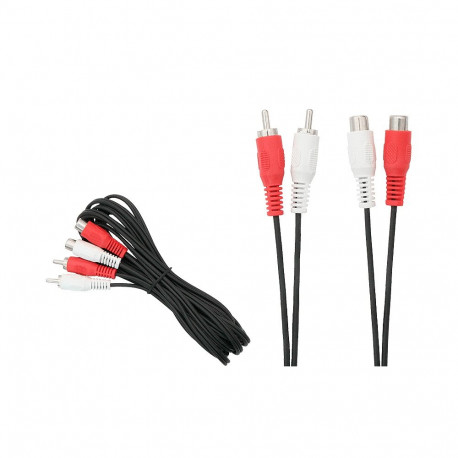 0476# RCA pikendusjuhe 2x pistikut / 2x pesa 3m