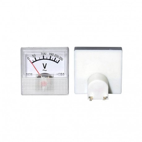 51-625# Miernik analogowy voltomierz kwadrat mini 250v prąd stały