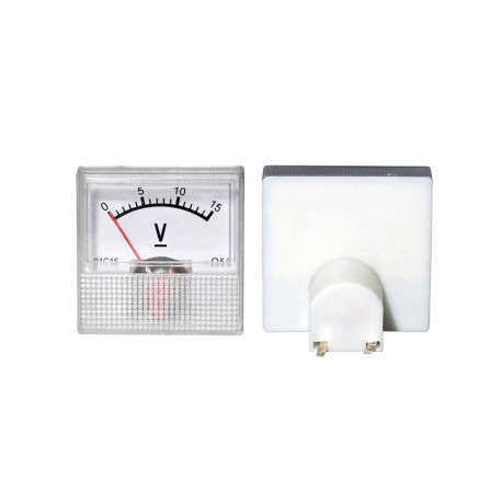 51-615# ruudukujuline mini analoogvoltmeeter 15v