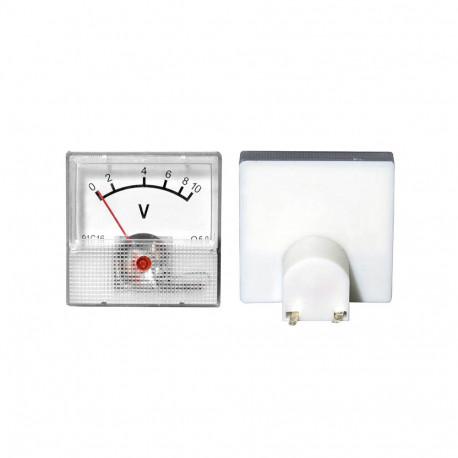 51-610# analoog voltmeeter ruudukujuline mini 10v