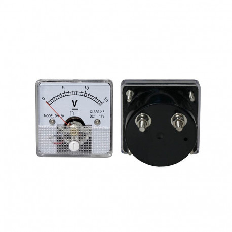 51-215# analoog voltmeeter ruudukujuline 15v