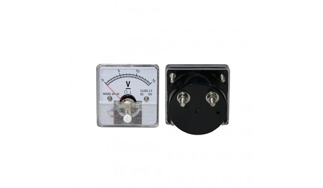 51-215# Analoogvoltmeeter ruudukujuline 15V