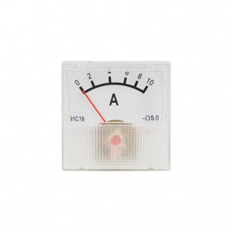 51-510# Miernik analogowy amperomierz kwadrat mini 10a + bocznik