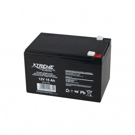 82-217# Akumulator żelowy 12v 15ah xtreme 152x100x95_6,5