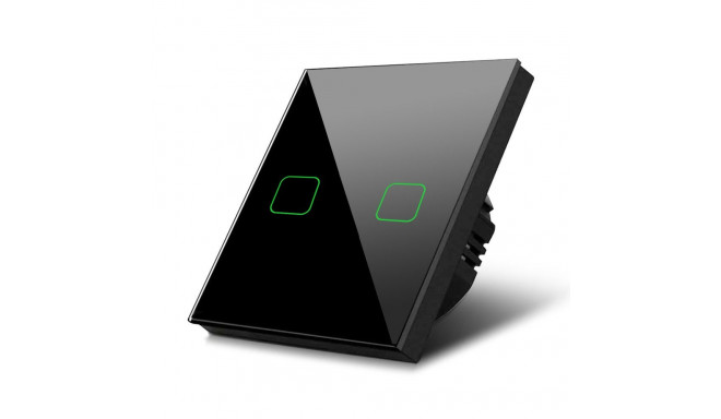 Dotykuline valguslüliti Maclean, kahepoolne, trepi-, ristsüsteem, klaasist, must ruudukujulise taust