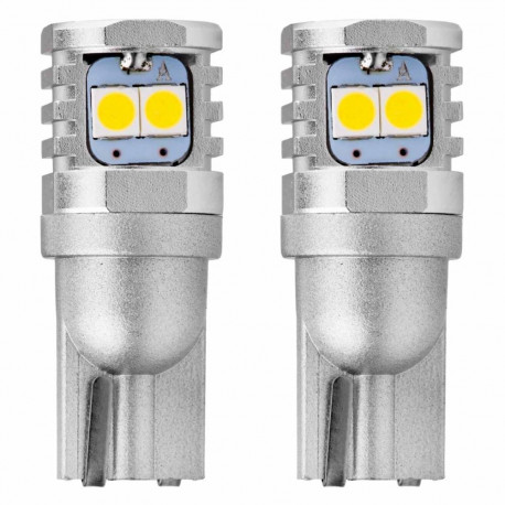 żarówki led canbus 3030 6smd t10 w5w w10w valge 12v 24v amio-02801