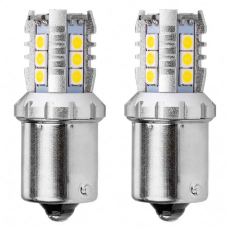 Amio led pirnid amio-02796 canbus 3030 16smd 1156 ba15s p21w r10w r5w 12V 24V, valge