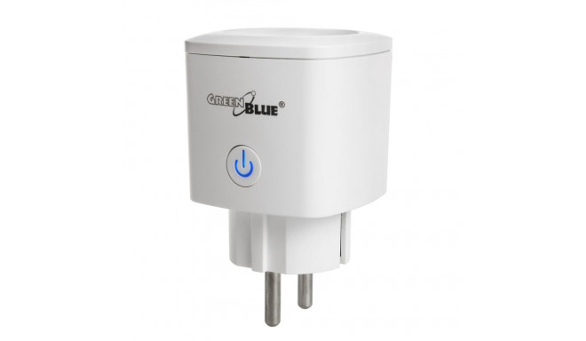 WiFi kaugjuhitav pistik GreenBlue, Android/iOS/Alexa/Google Home, energiatarbimine, taimer, max 3680