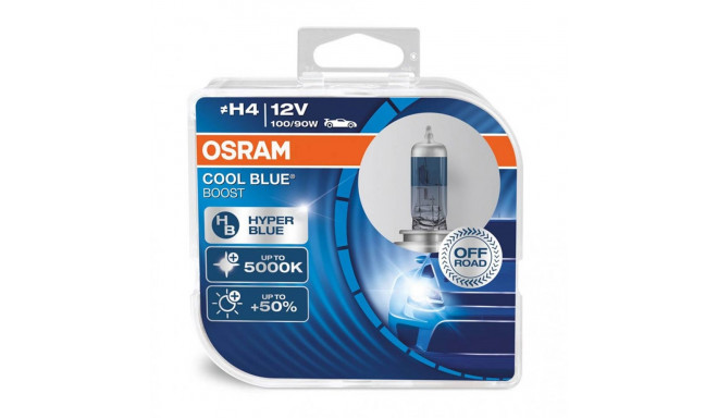 Osram H4 12V 100/90W P43t cool blue boost 5500K halogeenpirn 2 tk