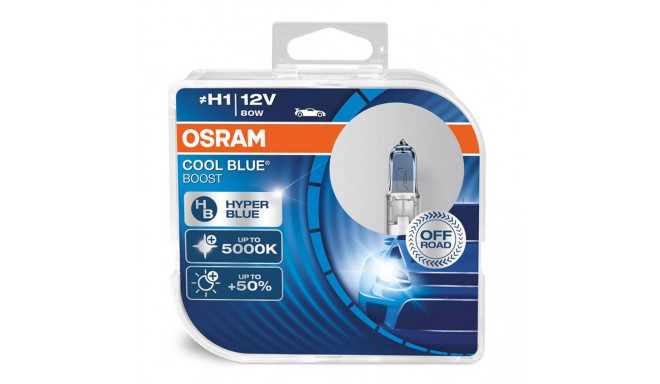 Halogeenpirn Osram H1 12V 80W P14,5s Cool Blue Boost 5500K / 2 tk.