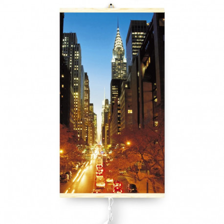 Grzejnik na podczerwień - giętki panel grzewczy 430W TRIO wzór 2 manhattan, wymiary 100x57cm z regul