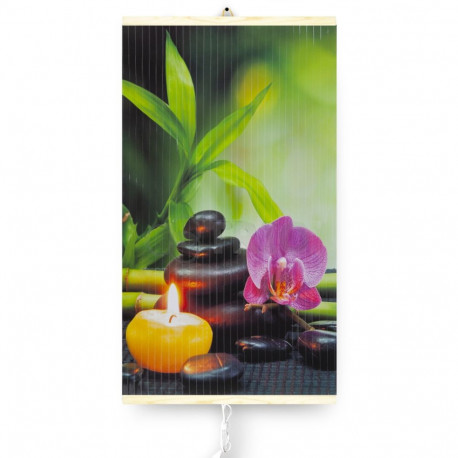Grzejnik na podczerwień - giętki panel grzewczy 430W TRIO wzór 3 harmonia, wymiary 100x57cm z regula