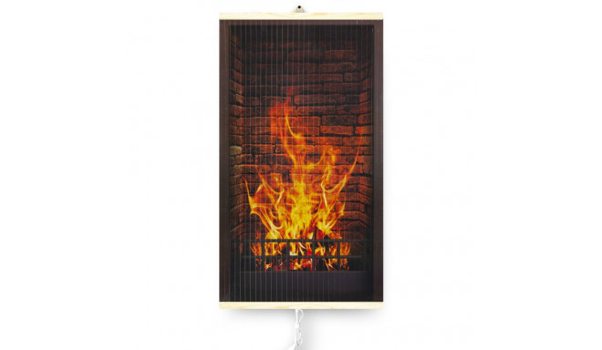 Infrapuna radiaator - painduv kütepaneel 430W TRIO muster 1 kamin, mõõtmed 100x57cm koos regulaatori