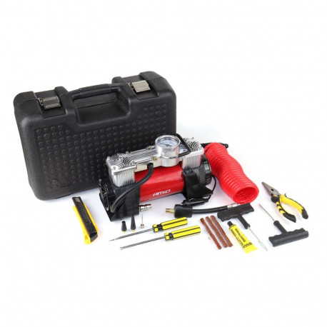 acomp-18 metallist 2 silindriga 12V autokompressor amio-02640