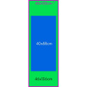 Leżak klasyczny bukowy GreenBlue GB183 z własnym nadrukiem Leżak klasyczny bukowy GreenBlue GB183 z własnym nadrukiem