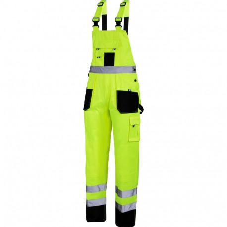 Hoiatusaednikupüksid must-kollane, "2xl", CE