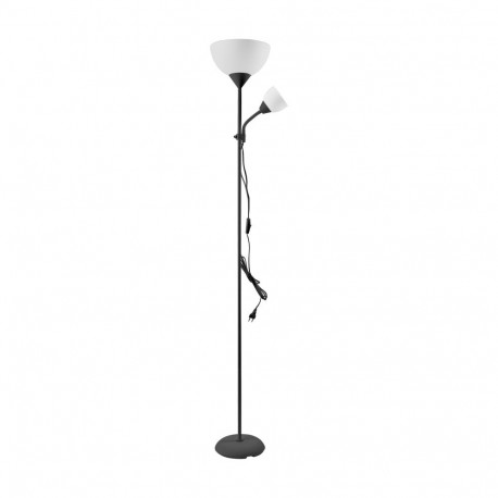 Lampa stojąca podłogowa URLAR, 175 cm, E27 max 40 W, E14 max 25 W, czarna