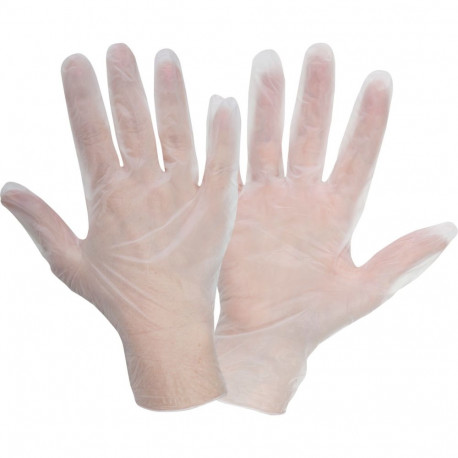 Rękawice winylowe białe, 100 szt., pudełko, "7", ce, lahti