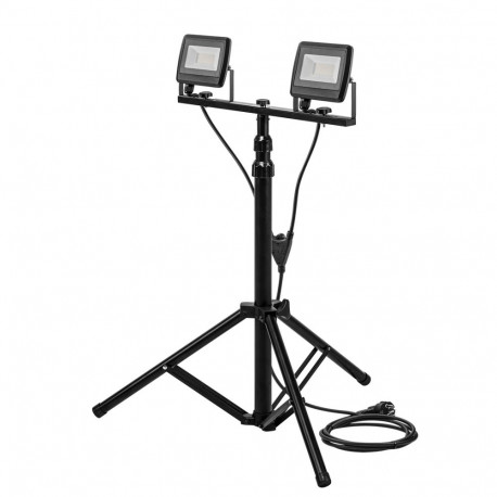 Kahekordne reflektor 2x30W SMD LED 5400lm statiiviga 1.8m