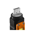 Latarka akumulatorowa USB 300 lm 2 w 1 CREE XPE + COB LED