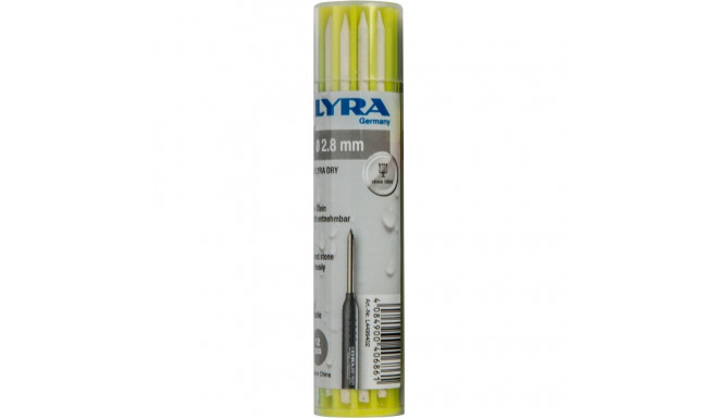 Wkłady wym.2.8mm:białe*4,ziel*4.,nieb*4.marker.lyra-drybasic