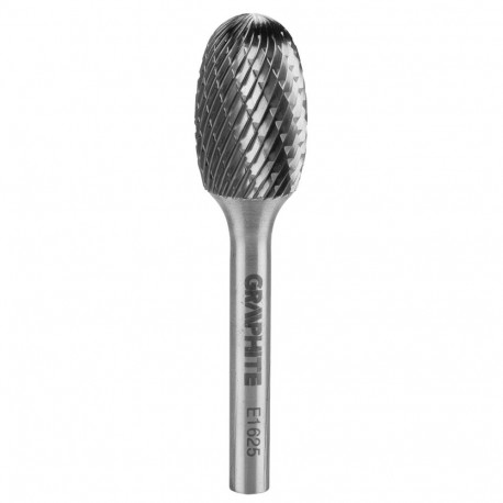 HM metalli frees, tüüp E (ovaalne), 16 x 25 mm, vars 6 x 45 mm