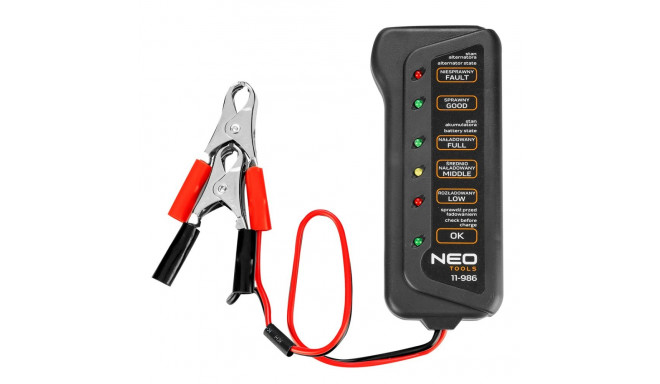 12 V LED akude ja laadimise tester