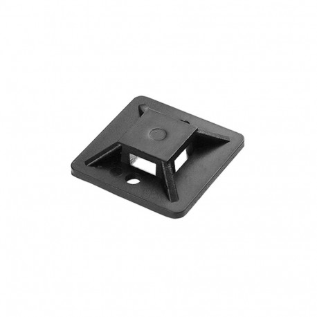 Isekleepuv kaabliklambri hoidik, 30x30 mm, must, 10 tk