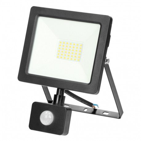 ALLED LED-prožektor 30W PIR-anduriga 2300lm IP44 4000K Alu+Glass