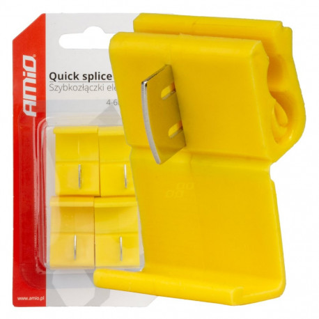 Szybkozłączki elektrilised 04-6mm2 24a 4 tk blister amio-02342