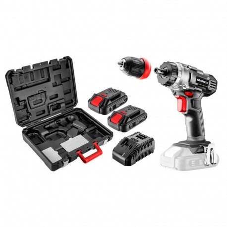 aku Energy+ 18V Li-Ion eemaldatav padrun 10 mm 2 aku 2Ah laadija kohver wiertarko-wkrętarka