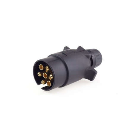 Wtyczka przyczepy 7 pin z nakrętką amio-02144