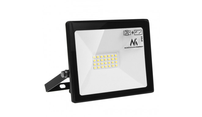 Naświetlacz LED Maclean, slim 20W, 1600lm, barwa ciepła biała (3000K), IP65, MCE520 WW