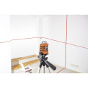 Laser płaszczyznowy 15 m, 360° w poziomie, z etui i statywem 1.5 m