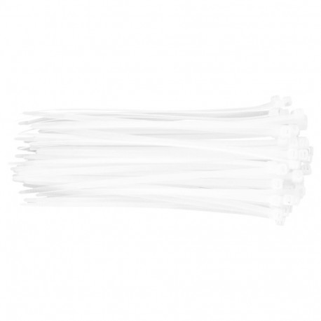 Opaski zaciskowe 4.8 x 200 mm, 75 tk., valged (5 tk.)