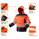 Kurtka robocza ostrzegawcza softshell z kapturem, pomarańczowa, rozmiar XL