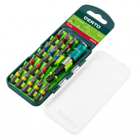 Otsikute komplekt 15-osaline 25mm 3xPH 3xPZ 3xSL 5xTX + magnetiline hoidik