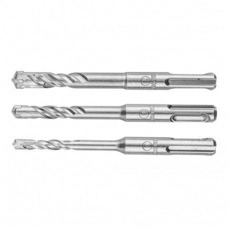 Zestaw wierteł do betonu SDS Plus, quatro, zestaw 3 szt. - 6, 8, 10 x 110 mm