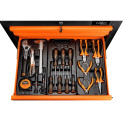 Klucze nasadowe 1/4", zestaw 19 szt., wkładka