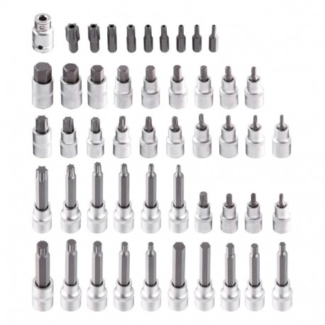 Torx bittide komplekt, 49 tk