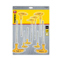 Klucze Torx typu "T" T10-T50, zestaw 9 szt.