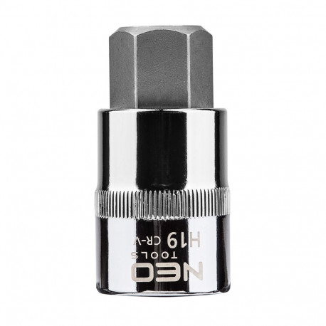 Kuusnurkne otsik 1/2", H19 x 55 mm