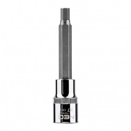 Końcówka sześciokątna na nasadce 1/2", H7 x 100 mm