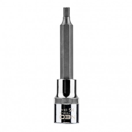 Końcówka sześciokątna na nasadce 1/2", H5 x 100 mm